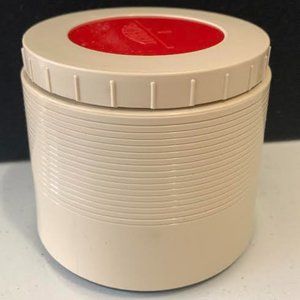 Vintage THERMOS King-Seeley 8oz Beige Red Insulated Jar Model #1155